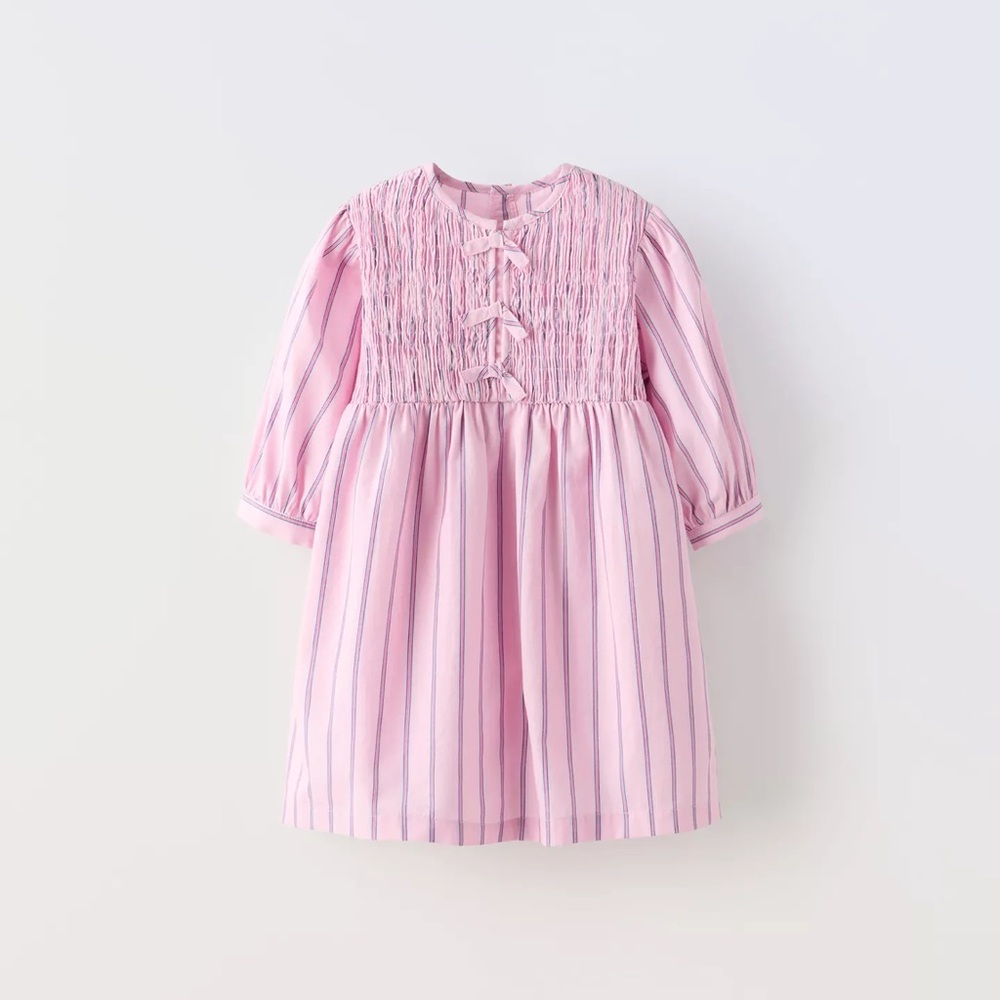 NWT Zara Striped Poplin Dress